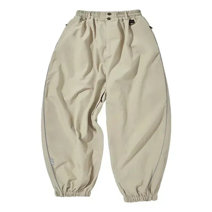 Fashion Single-Board-Skihose Lässige Track-Hochbund-Hose Weite Hose Wasserdicht Verschleißfest Professionelle Doppel-Board-Skihose