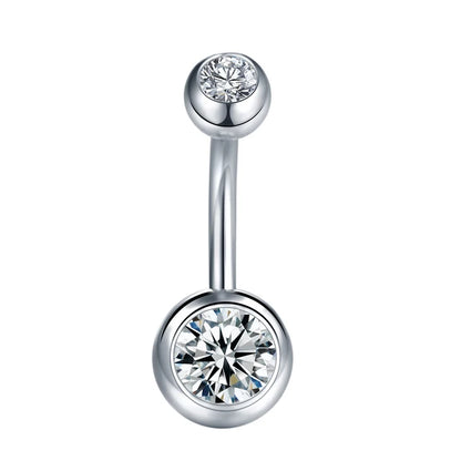 1Pc Surgical Steel Belly Button Ring Navel Nombril Piercing CZ Belly Ring Sexy Women Belly Piercing Body Jewelry Ombligo 14G