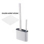 Wall Hanging Silicone Toilet Brush with Holder