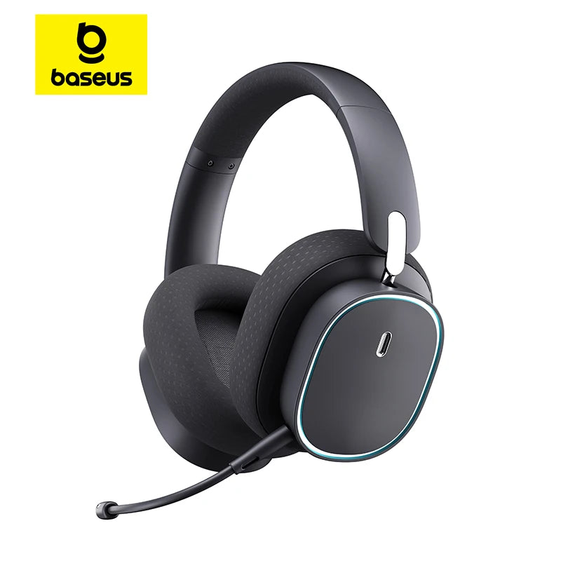 Baseus GH02 Gaming kabelloser Kopfhörer mit Mikrofon Over-Ear Kopfhörer Bluetooth 5.3 40mm Treiber 2.4G/Kabellos/Kabel RGB Headsets