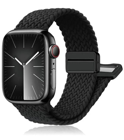 Geflochtenes Band für Apple Watch Armband 44mm 40mm 45mm 46mm 49mm 41mm 38 Magnetisches Nylonarmband iWatch Serie SE 7 6 8 9 10 Ultra 2