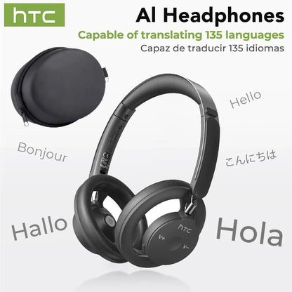 HTC HP06 Bluetooth V6.0 kabellose Open-Ear Kopfhörer faltbar druckvoller Bass Headset für PC Laptop Handy TV leicht hohl luftig