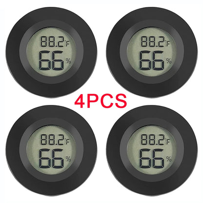4PCS LCD Digital Thermometer Hygrometer Indoor Room Electronic Temperature Humidity Meter Sensor Gauge Weather Station Home ﻿
