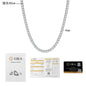 Moissanite Tennis Necklace 18K Gold PT950 Hip Hop