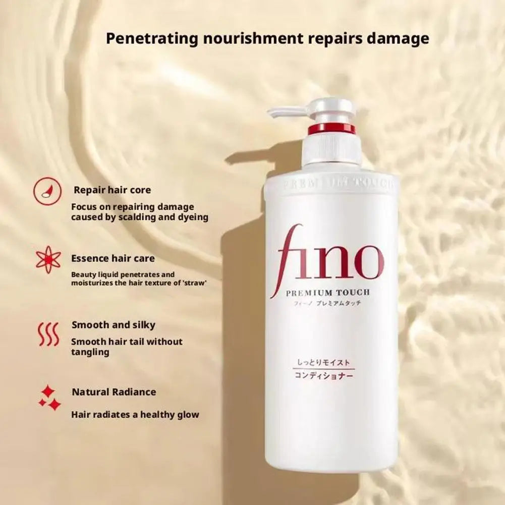 Fino Oil Control Fluffy Shampoo Conditioner Controls Oil Deeply Nourish Improve Frizz High Permeability Hair Improves Frizz