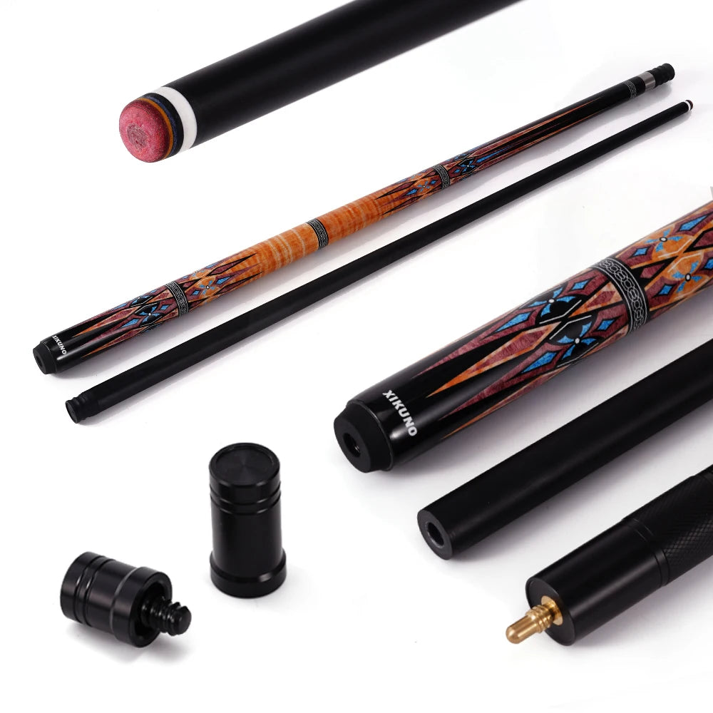 Carbon Fiber Billiard Cue 58-inch 11.5mm/1/2 Split 12.5mm American