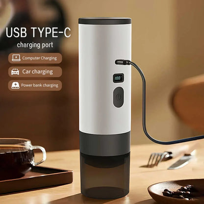 TINSOL Electric Coffee Maker Convenient Capsule Coffee Maker Travel Coffee Maker with Cordless Heating for Car and Home Camping