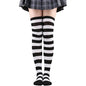 Long Socks Womens Over Above Knee Striped Thigh High Stockings Polka Dot Ladies Black White Pink Cosplay Lolita Harajuku Y2k