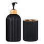 Bathroom Soap Dispenser & Toothbrush Holder Organizer