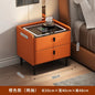Smart Bedside Table Simple Modern Multifunctional Wireless Charging Solid Wood Audio Fingerprint Lock Bedroom Storage Cabinet
