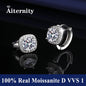 Moissanite Small Hoop Earrings Lab Diamond Hoop Huggies Earrings Sterling Silver Cartilage Earrings for Women Girls Teens