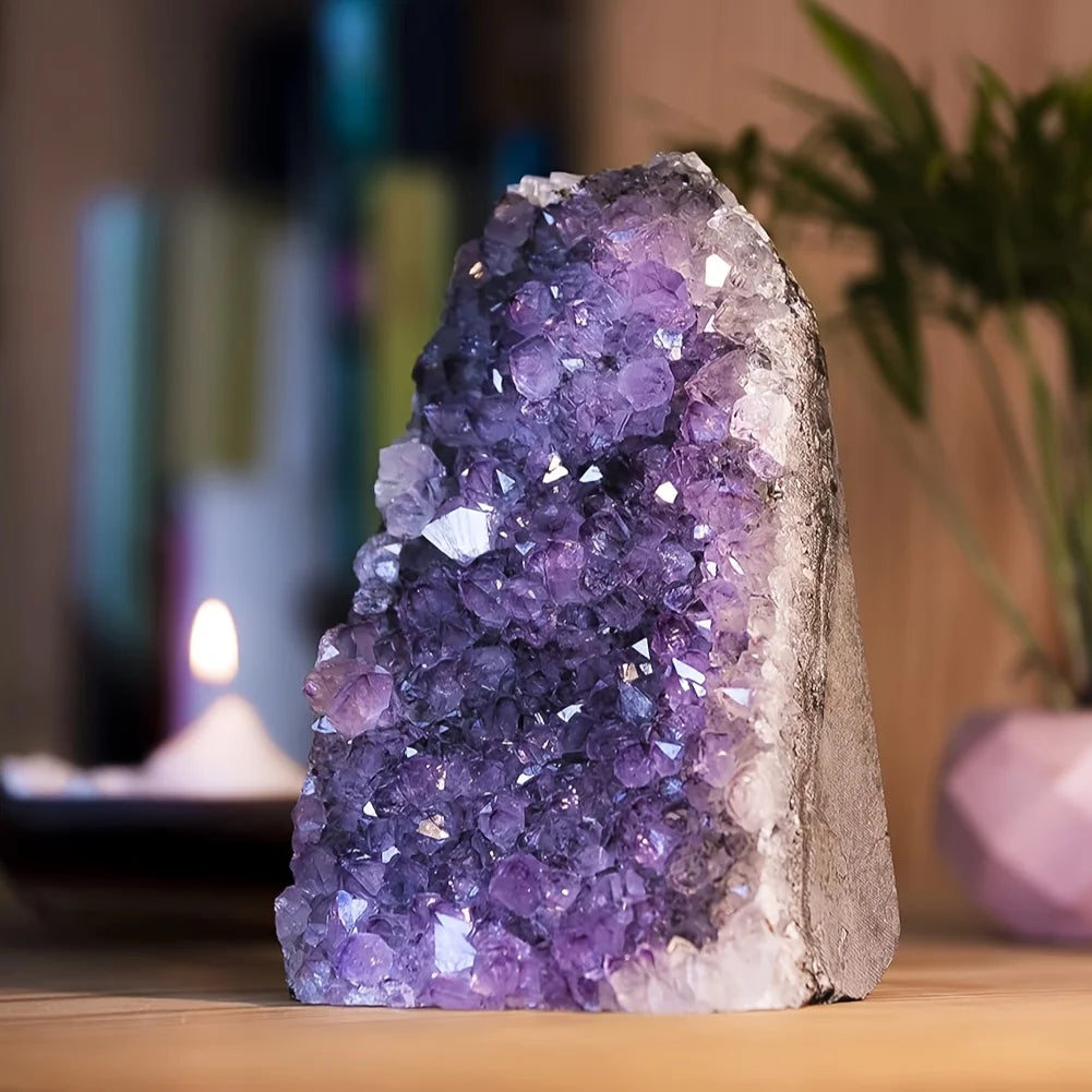 Natural Amethyst Rough Stone Cluster Gemstone Gift