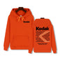 Kodak Print Fashion Men‘s Sportswear Autumn Winter Daily Street Casual Comfortable Loose Sports Hoodie