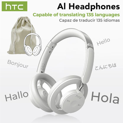 HTC HP06 Bluetooth V6.0 kabellose Open-Ear Kopfhörer faltbar druckvoller Bass Headset für PC Laptop Handy TV leicht hohl luftig
