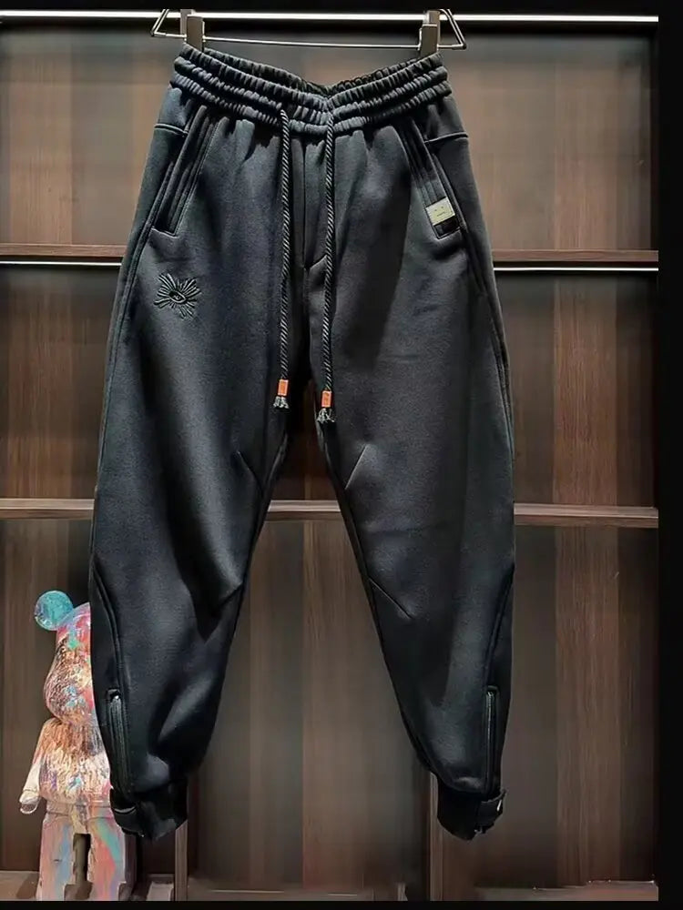 Men's Khaki Jogger Sweatpants | Loose Fit Unisex