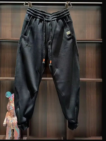 Men's Khaki Jogger Sweatpants | Loose Fit Unisex
