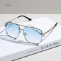2025 Metal Punk Big Frame Sunglasses for Men Women Cool Driving Glasses Brand Design Square Sun Glasses Goggles UV400 Eyewear