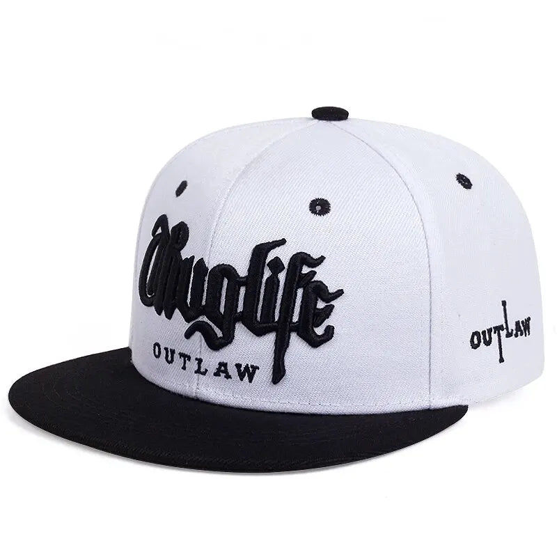 Embroidery Snapback Baseball Cap Adjustable