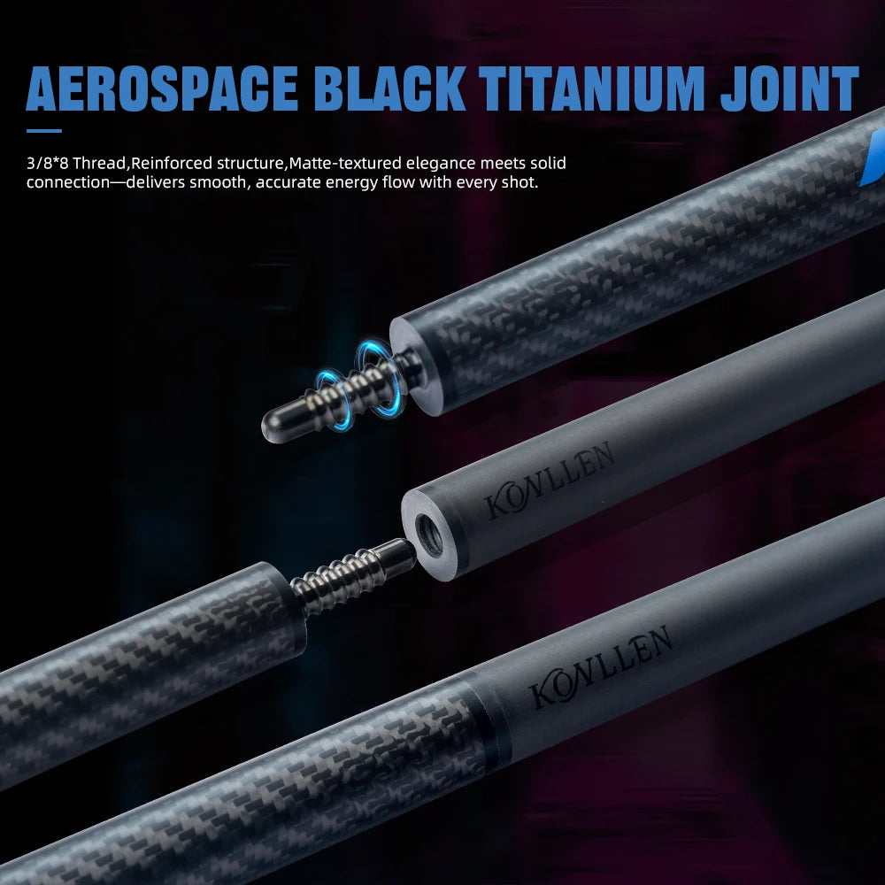 KONLLEN Carbon Fiber Break Cue 12.9mm – Pro Billiards