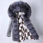 Maomaokong 2022 Winter Long Jacket Real Fur Coat Women Clothes Large Fur Collar Detachable Natural Fox Lining Parkas Leather Fur