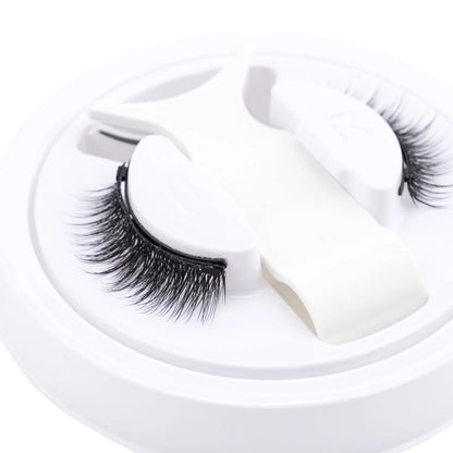 Heiß 1 Paar magnetische Wimpern, handgefertigt, flauschige Nerz-Imitat-Wimpern, wiederverwendbare natürliche falsche Wimpern und magnetische Pinzetten Set Make-up