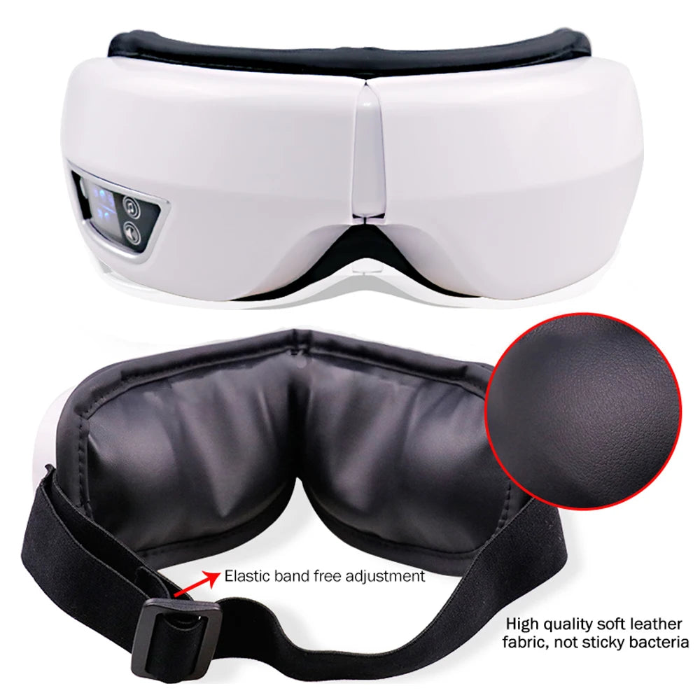 Smart airbag vibrating eye massager with Bluetooth music relaxation function can relieve eye fatigue, care for eye health, and