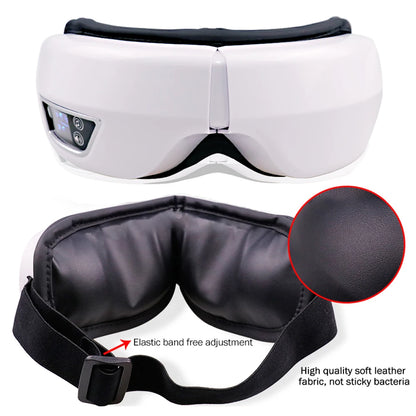Smart airbag vibrating eye massager with Bluetooth music relaxation function can relieve eye fatigue, care for eye health, and