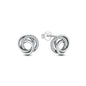 Original 925 Sterling Silber Ohrringe 2025 Stecker Creolen Kristall Ohrringe für Damen Roségold Krone Herz Unendlichkeit Biene Ohrring Schmuck