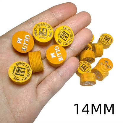 14mm Billiards Pool Cue Tips 8 Layers M Hardness For Tako Billiard Soul Cue Head Fit For