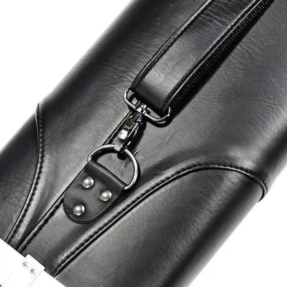 Premium Quality  Leather &Metal Material Black 3B5S 1/2 Billiard Stick Case 8 Hole Pool Cue Case/Bag