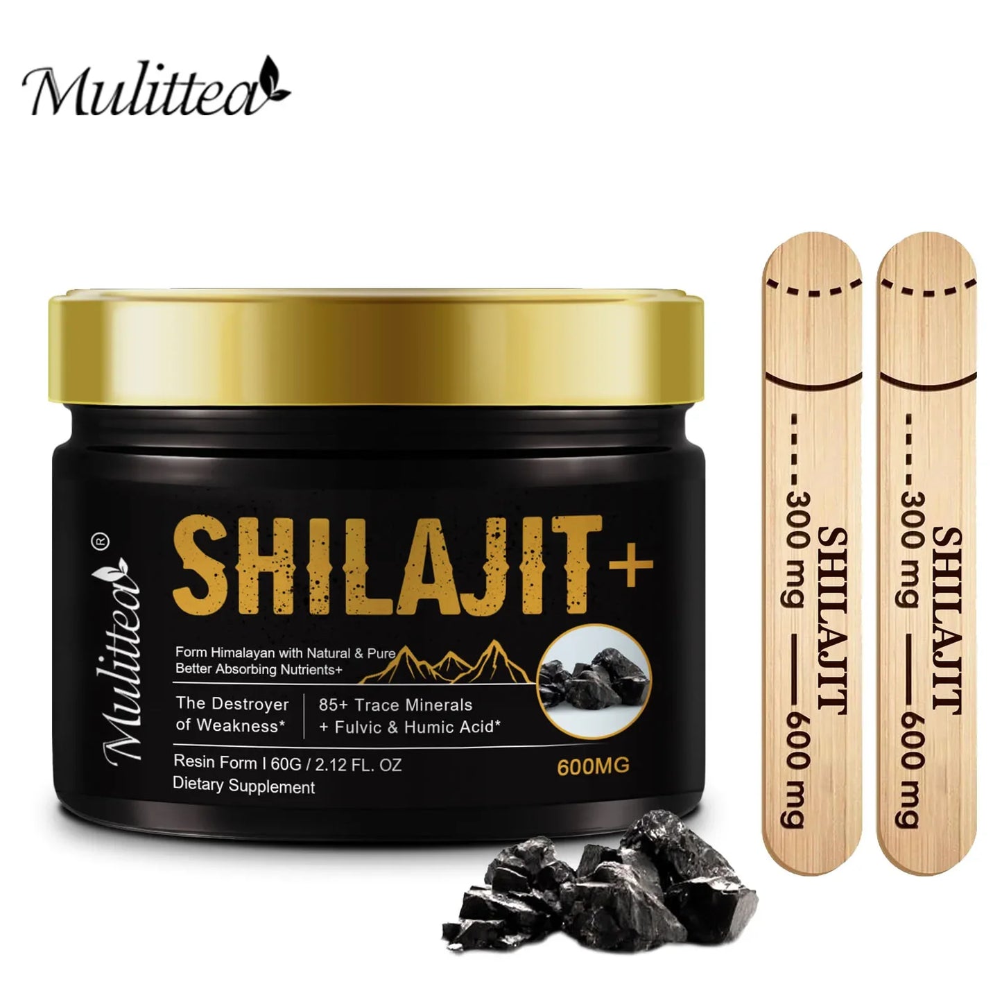 100 % reines Himalaya Shilajit mit über 85 Spurenelementen und Fulvosäure für mehr Energie, Ausdauer, Immununterstützung und Größenwachstum beim Mann