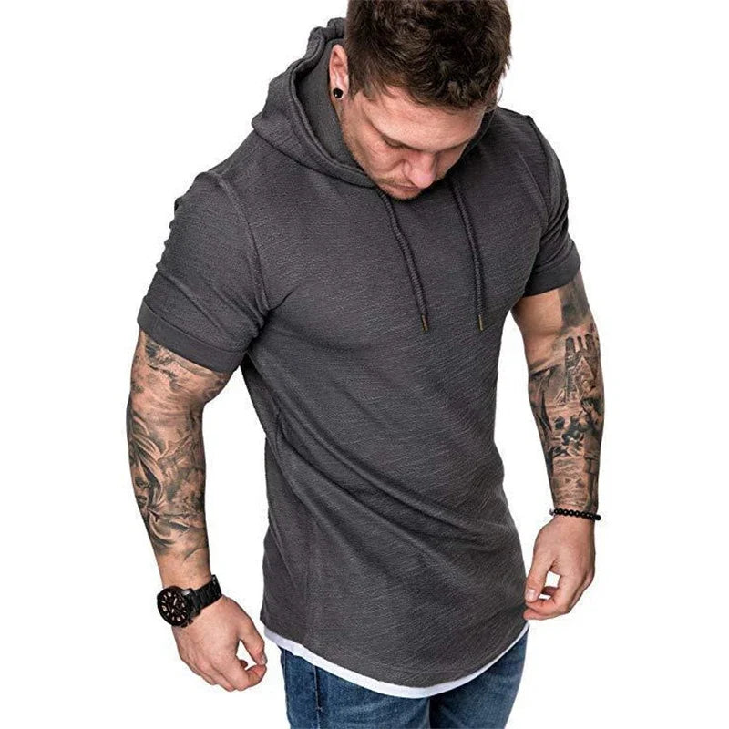 Men's Casual Solid Color Hoodie Sweatshirt — MRMT 2025