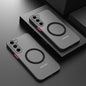 S25 S24 Ultra Plus Hülle Panzer Matt Magnetisch Für Samsung Galaxy S25 S24 S23 S 25 Ultra Plus Hüllen Mattiert Kabelloses Lade-Cover