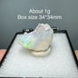 Ethiopia Opal Gem Mineral Specimen – 34x34mm Box