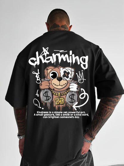 Men's Teddy Bear Money Print T-Shirt | Street Style