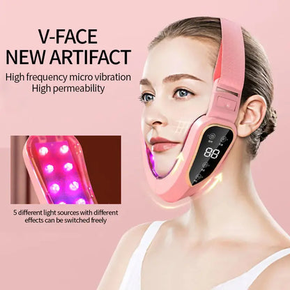 LED Facial Lifting Massager | V-Face Vibration Device