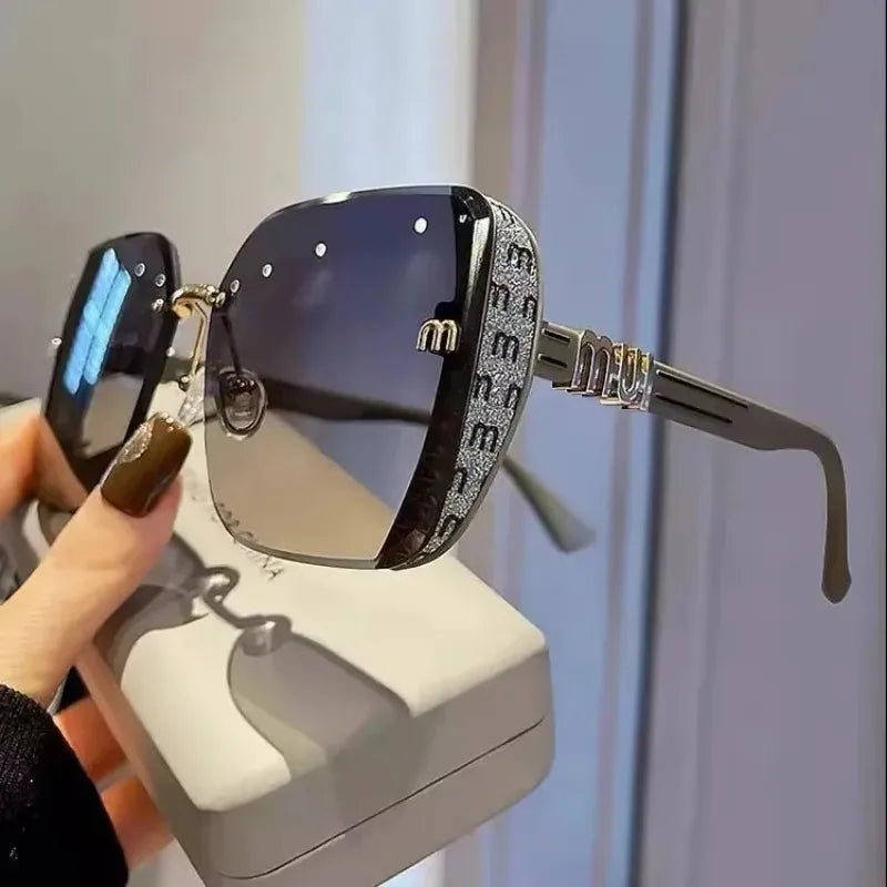 Ins New Fashion Square Sunglasses Women Luxury Designer Sun Glasses Ladies Vintage Trendy Driving Eyeglasses Gafas De Sol