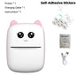 Portable thermal printer mini cat print photo pocket thermal label printer 58mm printing wireless Bluetooth Android iOS printers