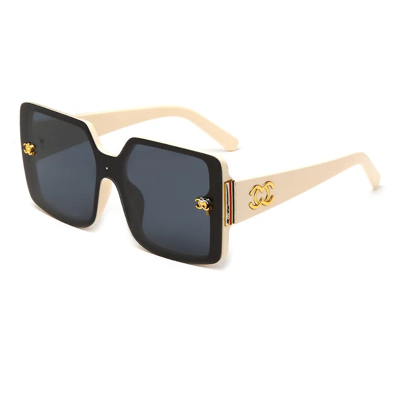 Neue luxuriöse Glamour-Sonnenbrille für Damen und Herren, Designer-Markenbrille, quadratisch, stilvoll, Trend-Brillen, UV400
