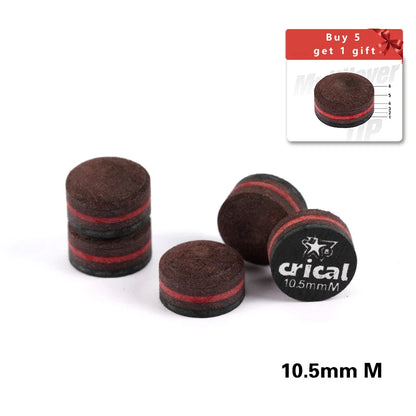 NEW CRICAL Billiard Pool Cue Tips 5pcs Buy 5 Get 6 Carom Cue Tip/Snooker Cue Tip 10mm 10.5mm 11.5mm 13mm Billiard Accessories