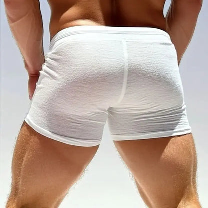 Sexy Schnür-Shorts für Herren – Bequeme Freizeit- und Fitness-Shorts für Männer, atmungsaktive lässige Workout-Shorts, stylische Lounge-Shorts