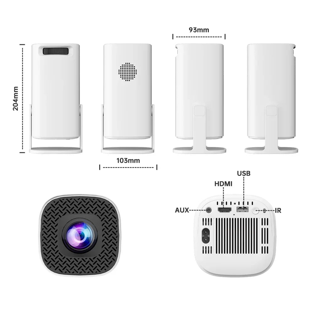 P30Plus Projector game console HD output projector intelligent portable Home WiFi Android11 4k 3D Retro Video Game Consoles