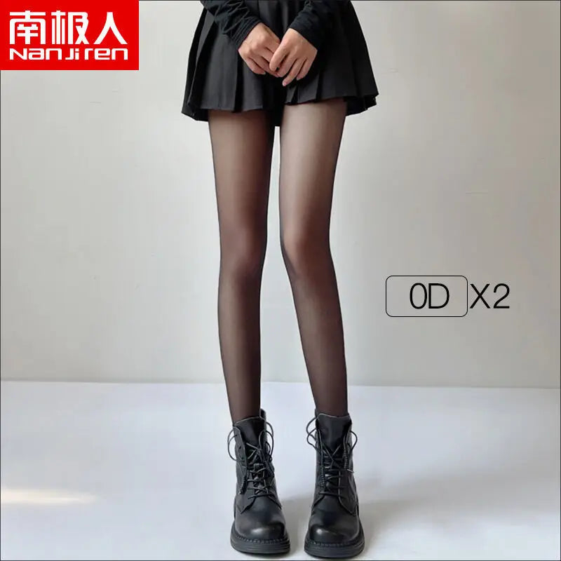 Women JK Black Stockings 6 Thickness Skin Silk Pantyhose Summer Ultra Thin Anti-hook Silk Nylon Stocking Female Sheer Tights