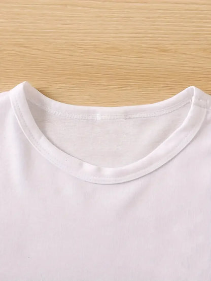 Fashion Women's Summer T-Shirt Alphabet Flower Perfume Shirt Fashion Printed Pattern T-Shirt Brand Short Sleeve Top
