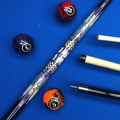 13mm Canadian Maple Pool Cue joint Quickly connect teeth for Beginners/Intermediate Players High Quality Elegant Pattern Shaft