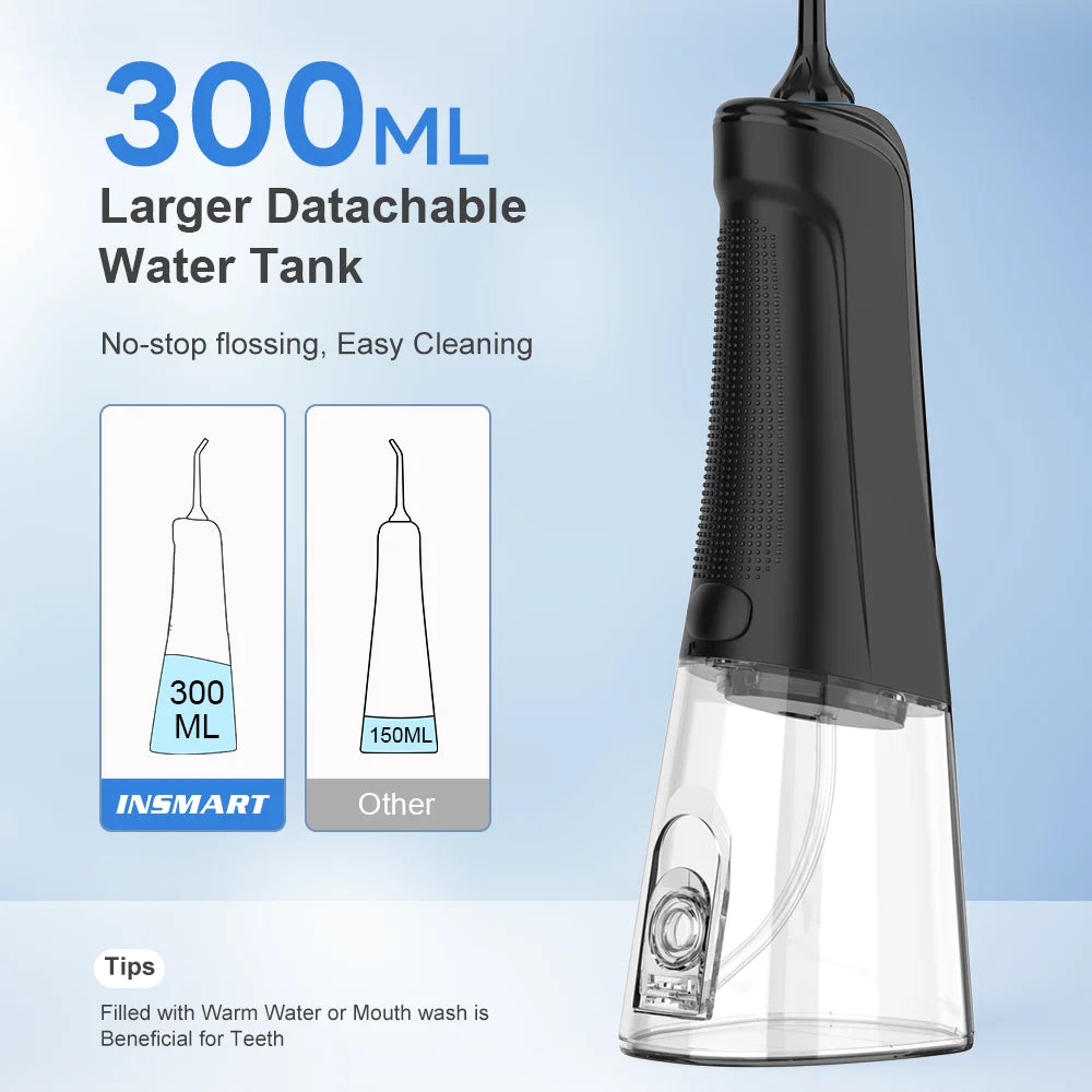 Oral Irrigator Water Flosser | 300ml Portable