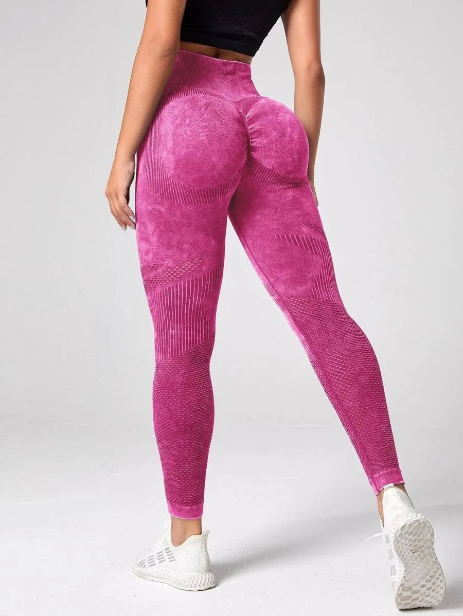 Scrunch Workout Leggings für Damen, Nahtlose Po-Lifting Hose, Hohe Taille, Bauchkontrolle, Aktive Gym Yoga Tights