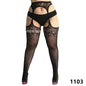 Plus Size Fishnet Garter Belt Bodysuit Tights XXL