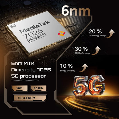 Smartphone 5G Cubot X100, Android 15, Dimensity 7025, 6nm, 2.5GHz, 6,88-Zoll-Bildschirm, 16GB (8+8), 256GB, 64MP Kamera, 5100mAh Akku