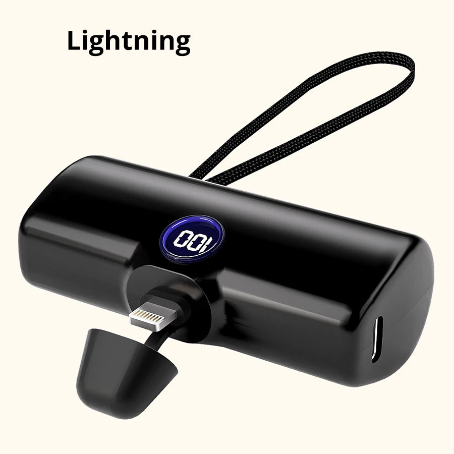 Liboer Schnelllade Powerbank LED-Anzeige Externe Mobile Batterie für iPhone Samsung Xiaomi OPPO Kompakte Powerbank
